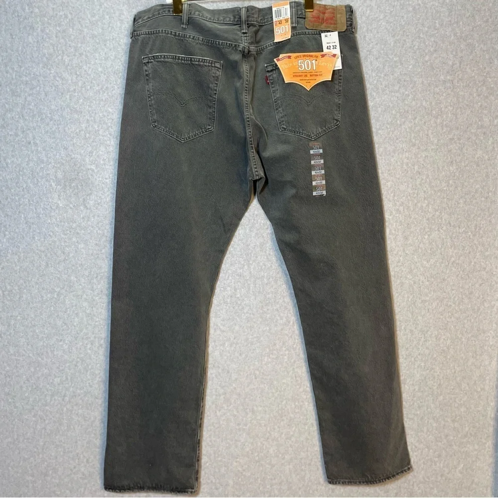 Levi’s 501 Gray Button Fly Denim Jeans